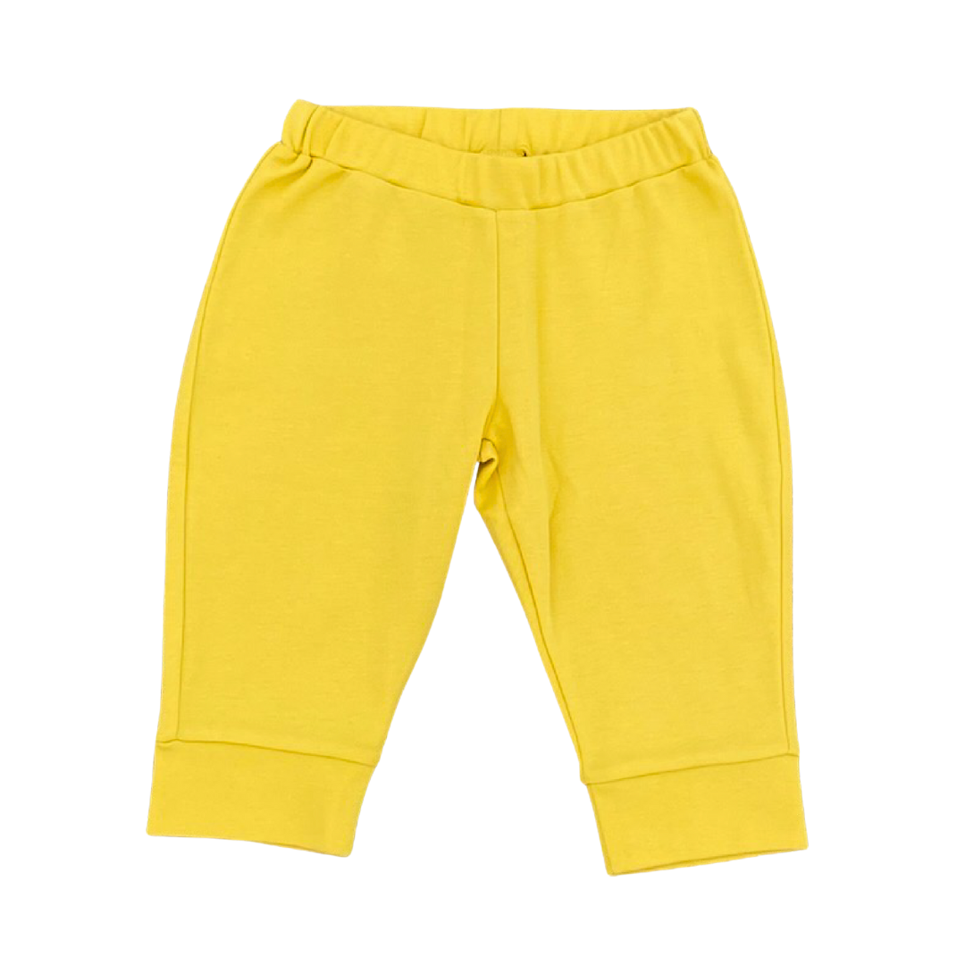 baby jogger pants Cotton Jogger Pants in Misted Yellow 3-6 Months