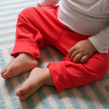 Cozy Comfort Bundle: Long Sleeve Bodysuits + Jogger Pants in Engine Red