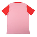 Adult Contrast Tee Pink with Engine Red