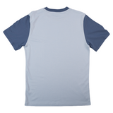 Adult Contrast Tee Light Blue with Navy Blue