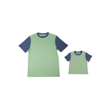 Parent & Me T-Shirt Bundle in Grass Green + Navy Blue