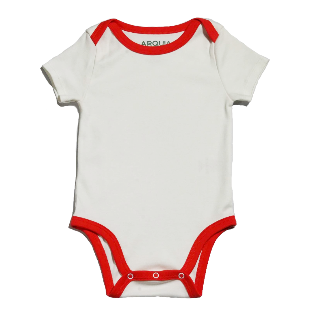 Arquia Arquia Short sleeve baby onesie in Peruvian Pima cotton
