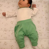 Cozy Comfort Bundle: Long Sleeve Bodysuits + Jogger Pants in Grass Green