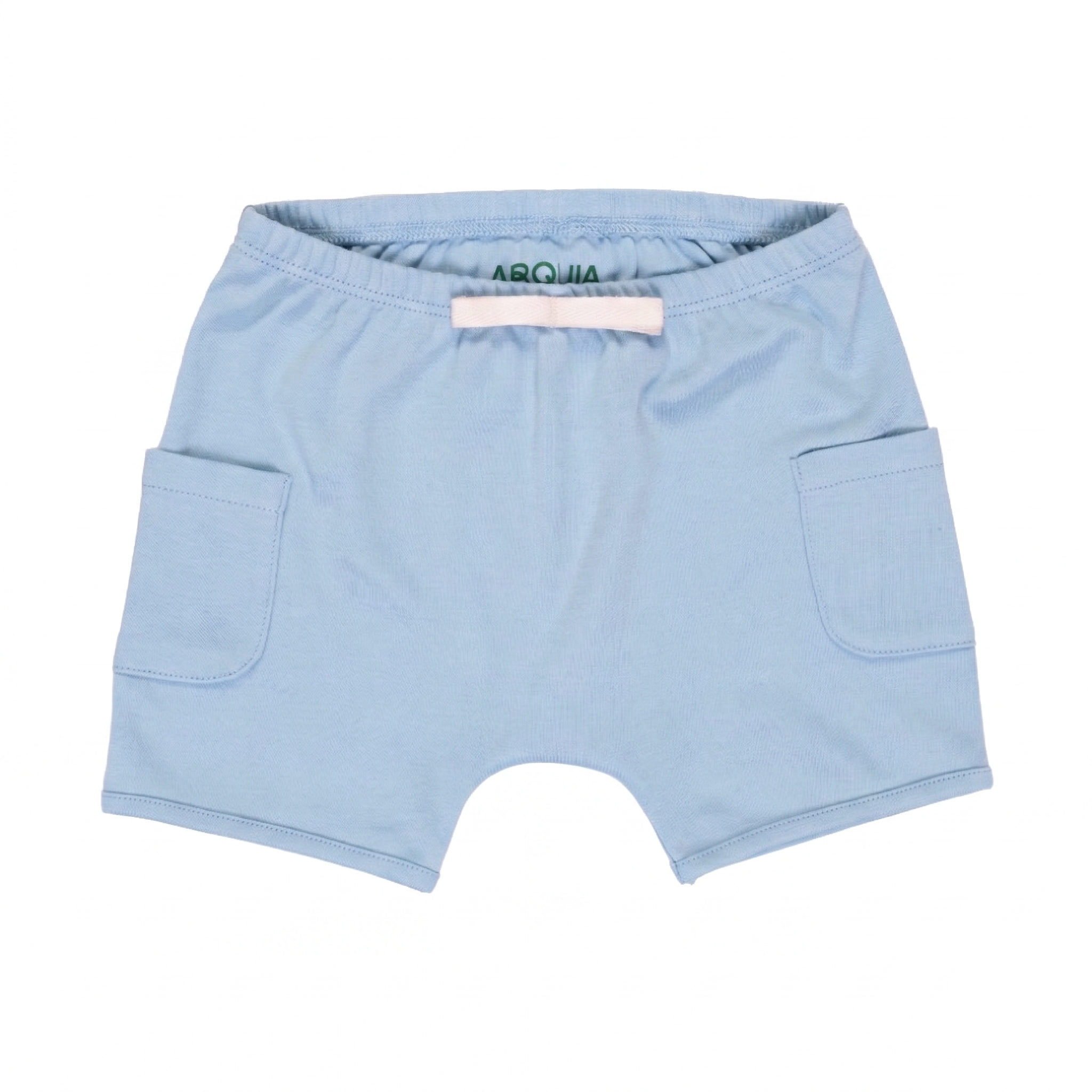 Chambray Blue | Light blue shorts with a visible brand label on a white background