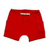 Arquia Cotton Shorts in Engine Red