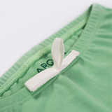 Close Up Details Arquia Cotton Shorts in Grass Green
