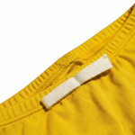 Misted Yellow | Close Up Details Arquia Cotton Shorts in Misted Yellow