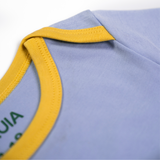 Arquia Close Up Neckline Short sleeve baby onesie in Peruvian Pima cotton