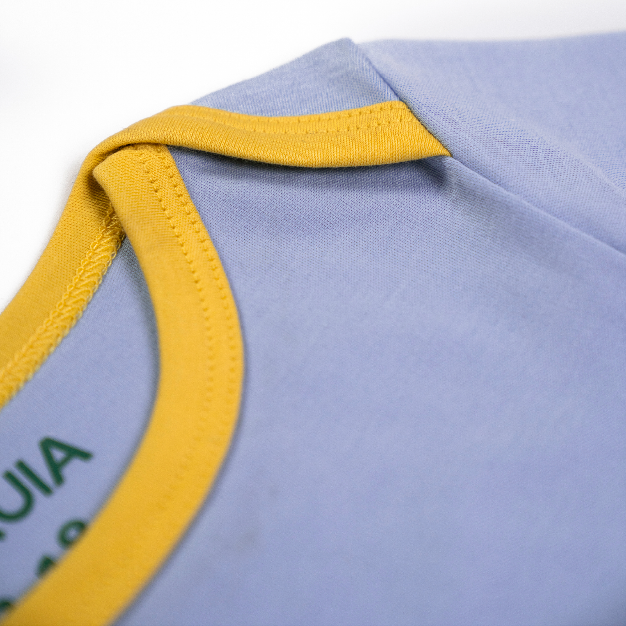 Arquia Close Up Neckline Short sleeve baby onesie in Peruvian Pima cotton