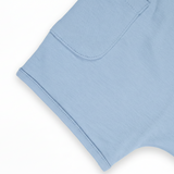 Chambray Blue | Details Arquia Cotton Shorts Chambray Blue