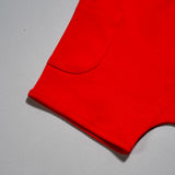 Details Arquia Cotton Shorts in Engine Red