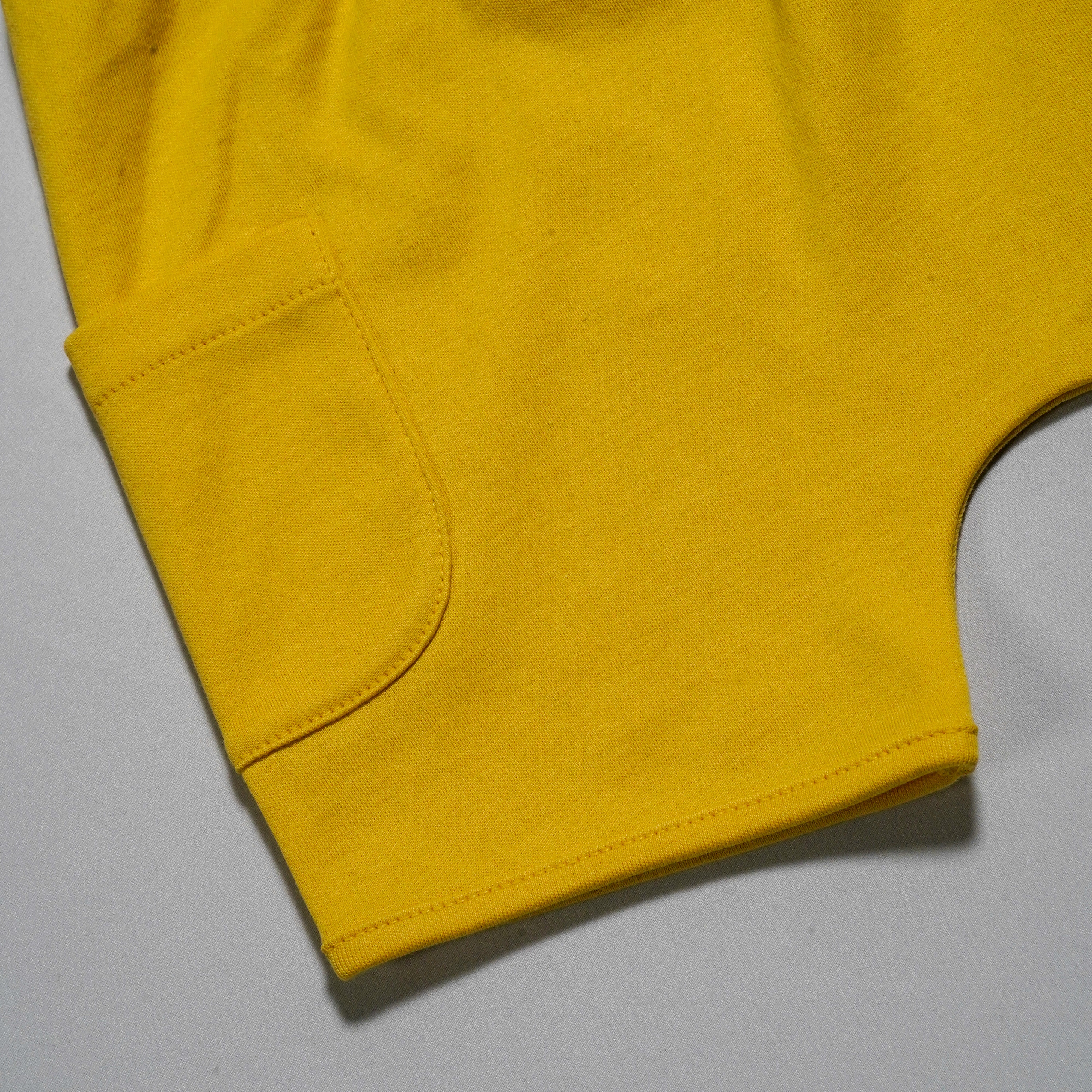 Details Close Up Details Arquia Cotton Shorts in Misted Yellow