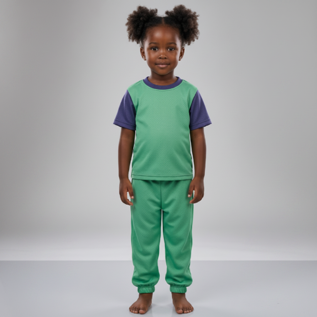 Grass Green with Navy Blue | 