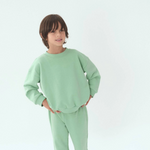 Arquia Kids Sweatshirt in Grass Green made with premium Peruvian cotton