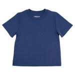Kids Solid Tshirt in Navy Blue made of 100% Peruvian Pima Cotton