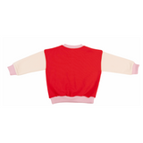 3-tone Sweatshirt in Red Trio