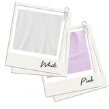 Kids Colorblock Tee White with Pink