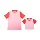 Parent & Me T-Shirt Bundle in Pink + Red