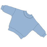 Solid Kids Sweatshirt in Light Blue